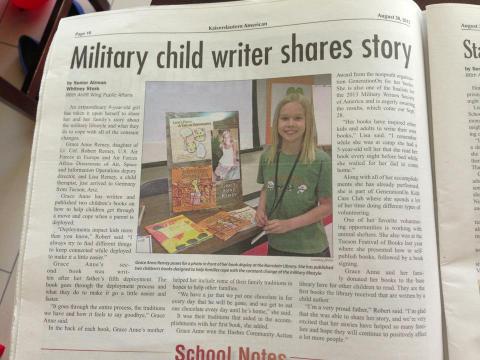 Grace Anne Remey writes books to help military kids