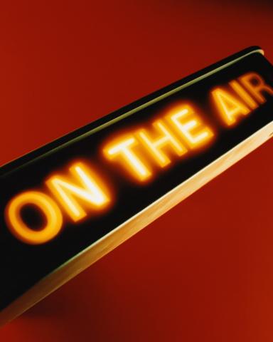 broadcast on-air lighted sign